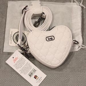 Lug Heartbeat Matte Luxe VL Mini Crossbody Bag - White - NWT